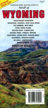 Map Wyoming Topographic Recreational Map Book