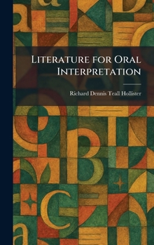 Hardcover Literature for Oral Interpretation Book
