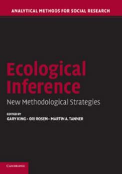 Paperback Ecological Inference: New Methodological Strategies Book