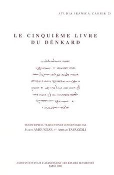 Hardcover Le Cinquieme Livre Du Denkard [French] Book