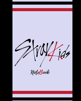 Paperback Stray Kids Notebook: 150 Pages Wide Rule Size 8 x 10 Book