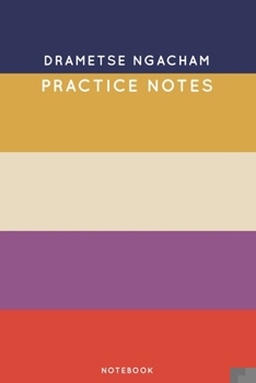 Paperback Drametse Ngacham Practice Notes: Cute Stripped Autumn Themed Dancing Notebook for Serious Dance Lovers - 6"x9" 100 Pages Journal Book