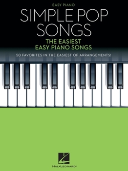 Paperback Simple Pop Songs - The Easiest Easy Piano Songs - Sheet Music with Lyrics Book