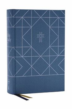 Hardcover Nkjv, the Bible Study Bible, Cloth Over Board, Blue, Comfort Print: A Study Guide for Every Chapter of the Bible Book