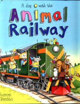 Hardcover A Day with the Animal Railway Book