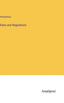 Hardcover Rules and Regulations Book