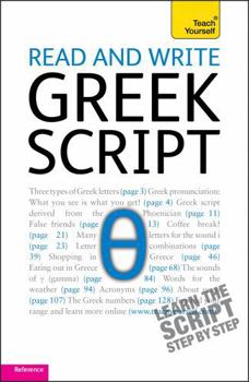 Paperback Read and Write Greek Script Book