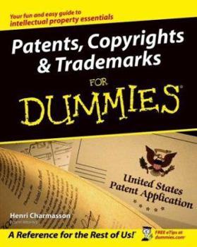 Paperback Patents, Copyrights & Trademarks for Dummies Book