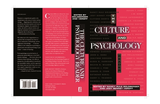 Paperback The Culture and Psychology Reader Book