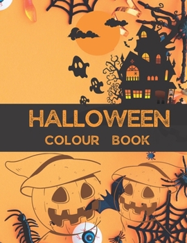 Paperback Halloween Color Book: Recreate your own Halloween story Book