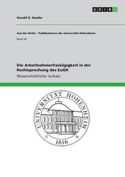 Paperback Die Arbeitnehmerfreizügigkeit in der Rechtsprechung des EuGH [German] Book