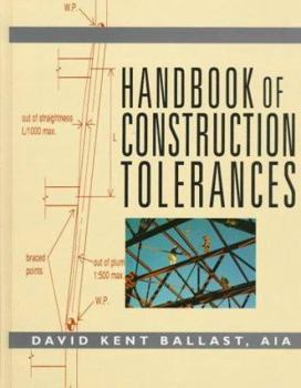 Hardcover Handbook of Construction Tolerances Book