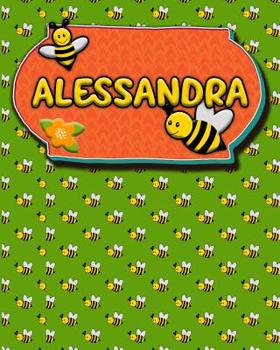 Paperback Handwriting Practice 120 Page Honey Bee Book Alessandra: Primary Grades Handwriting Book K-2 Book