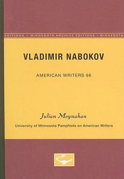 Paperback Vladimir Nabokov - American Writers 96: University of Minnesota Pamphlets on American Writers Book