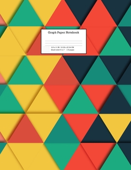 Paperback Graph Paper Notebook: Grid Paper Notebook 110 Sheets Large 8.5 x 11 Quad Ruled 5x5 Book