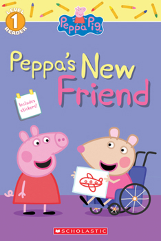 Paperback Peppa's New Friend (Peppa Pig Level 1 Reader with Stickers) Book