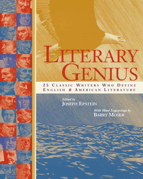 Paperback Literary Genius: 25 Classic Writers Who Define English & American Literature Book