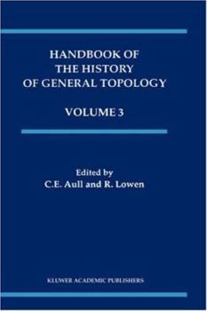 Hardcover Handbook of the History of General Topology Book