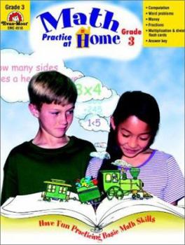 Paperback Math Practice at Home, Grade 3 Book