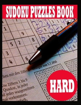 Paperback Sudoku Puzzle Book: Hard Sudoku Puzzle Book including Instructions and answer keys - Sudoku Puzzle Book for Adults Book