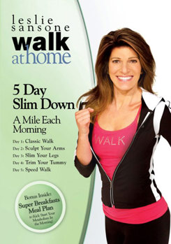 DVD Leslie Sansone: Walk at Home 5 Day Slim Down Book
