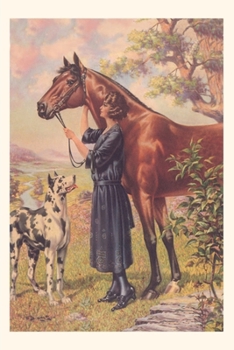Paperback Vintage Journal Woman with Horse Book