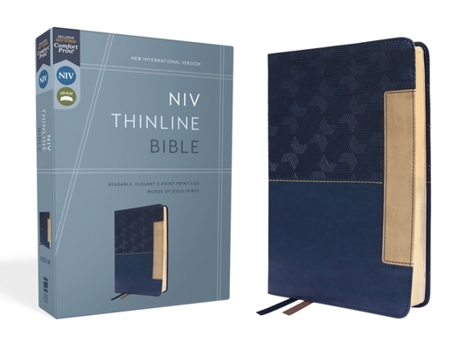 Imitation Leather Niv, Thinline Bible, Leathersoft, Blue, Red Letter, Comfort Print Book