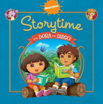 Hardcover Storytime with Dora and Diego (Dora The Explorer and Go, Diego, Go!) Book