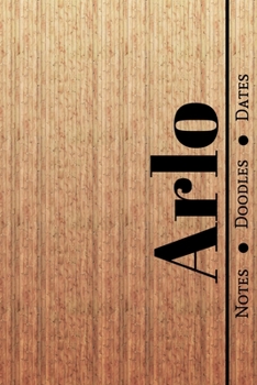 Manly Masculine Notebook with Personalized Monogram Arlo: A personalized monogram notebook just for you!