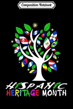 Composition Notebook: Tree Flag National Hispanic Heritage Month  Journal/Notebook Blank Lined Ruled 6x9 100 Pages