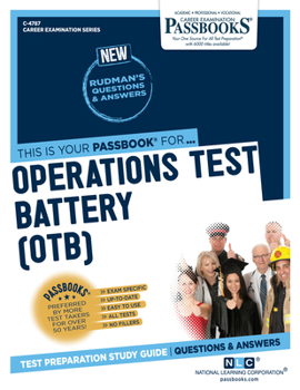 Paperback Operations Test Battery (Otb) (C-4787): Passbooks Study Guide Volume 4787 Book