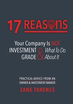 Paperback 17 Reasons Your Company Is Not Investment Grade & What To Do About It Book