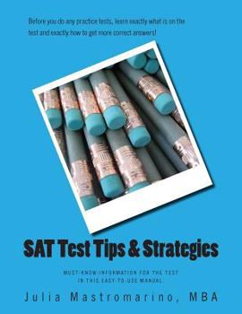 Paperback SAT Test Tips & Strategies: Learn for the Test Book
