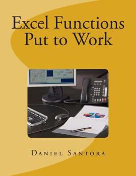 Paperback Excel Functions Put to Work Book
