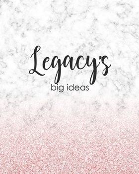 Legacy's Big Ideas: Personalized Notebook - 8x10 Lined Women's Journal