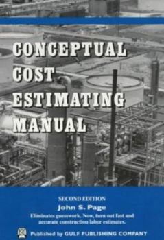 Paperback Conceptual Cost Estimating Manual Book