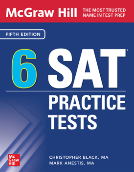Paperback McGraw Hill 6 SAT Practice Tests, Fifth Edition Book