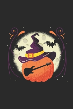 Paperback Halloween Bass Guitar: Blank Lined Notebook (6" x 9" - 120 pages) Halloween Themed Notebook for Gift / Daily Activity Journals / Diary Book