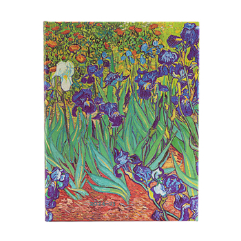 Calendar Paperblanks 2024-2025 Weekly Planner Van Gogh Irises Van Gogh Irises 18-Month Ultra Vertical Elastic Band 208 Pg 80 GSM Book