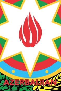 Azerbaijian: National Emblem Themed Lined Notebook