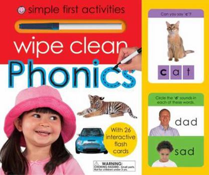 Cards Simple First Activities Wipe Clean Phonics Book