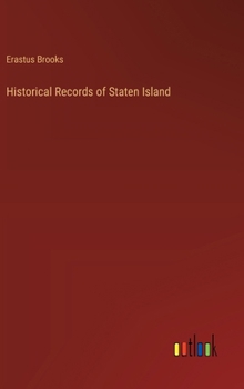 Hardcover Historical Records of Staten Island Book