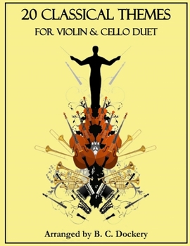 Paperback 20 Classical Themes for Violin and Cello Duet Book