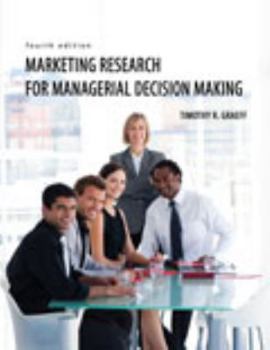 Paperback Marketing Research for Managerial Decision Making Book