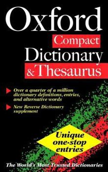 Paperback Thesaurus: Oxford Compact Dictionary & Thesaurus Book