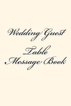 Paperback Wedding Guest Table Message Book