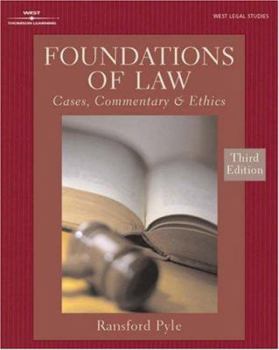 Hardcover Foundations of Law: Cases, Commentary & Ethics 3e Book