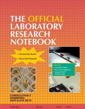 Paperback The Official Laboratory Research Notebook (100 Duplicate Sets) Book