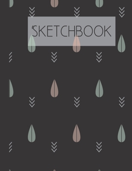 Leaf Pattern Sketchbook: 200 Page Sketchbook: Artist Edition (8.5x11)