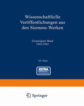 Paperback Wissenschaftliche Veröffentlichungen Aus Den Siemens-Werken [German] Book